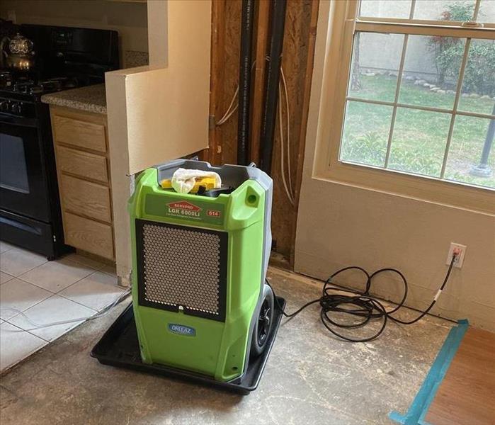 A photo of equipment in a room in a San Diego home.