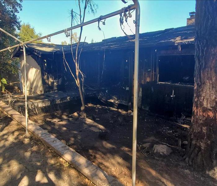 House burned in San Diego, CA